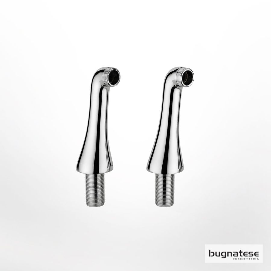 Γόνατα (ζεύγος) για στήριξη επικαθήμενης μπαταρίας λουτρού, Bugnatese Chrome 19279-100
