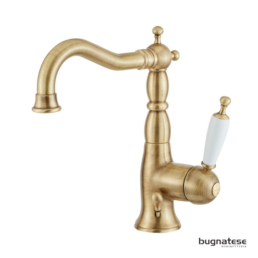 Μπαταρία Νιπτήρα με Αυτόματη Βαλβίδα Oxford Bugnatese Bronze 6313-220