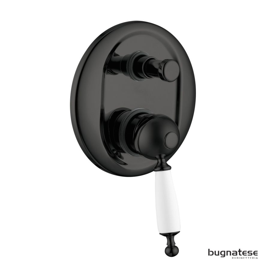 Μίκτης Εντοιχισμού 2 Εξόδων Oxford Black Matt 6372-400