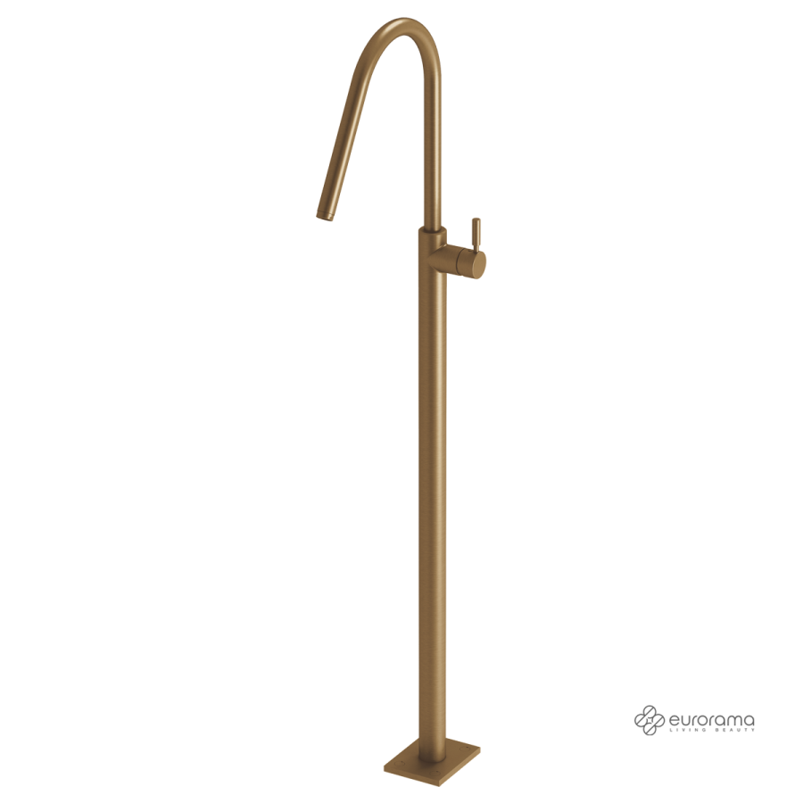 Μπαταρία Νιπτήρα Επιδαπέδια h.124,5εκ. Eurorama Bronze Brushed 13302-221