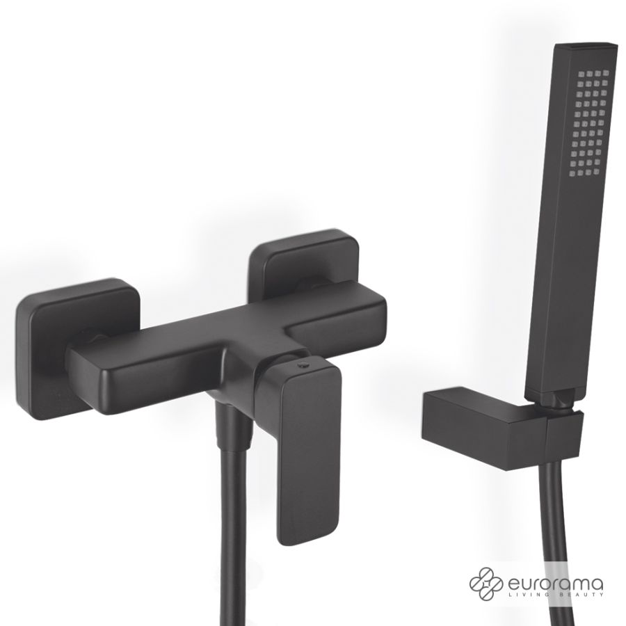 Μπαταρία Ντουζιέρας Quadra Eurorama Black Matt 144150-400