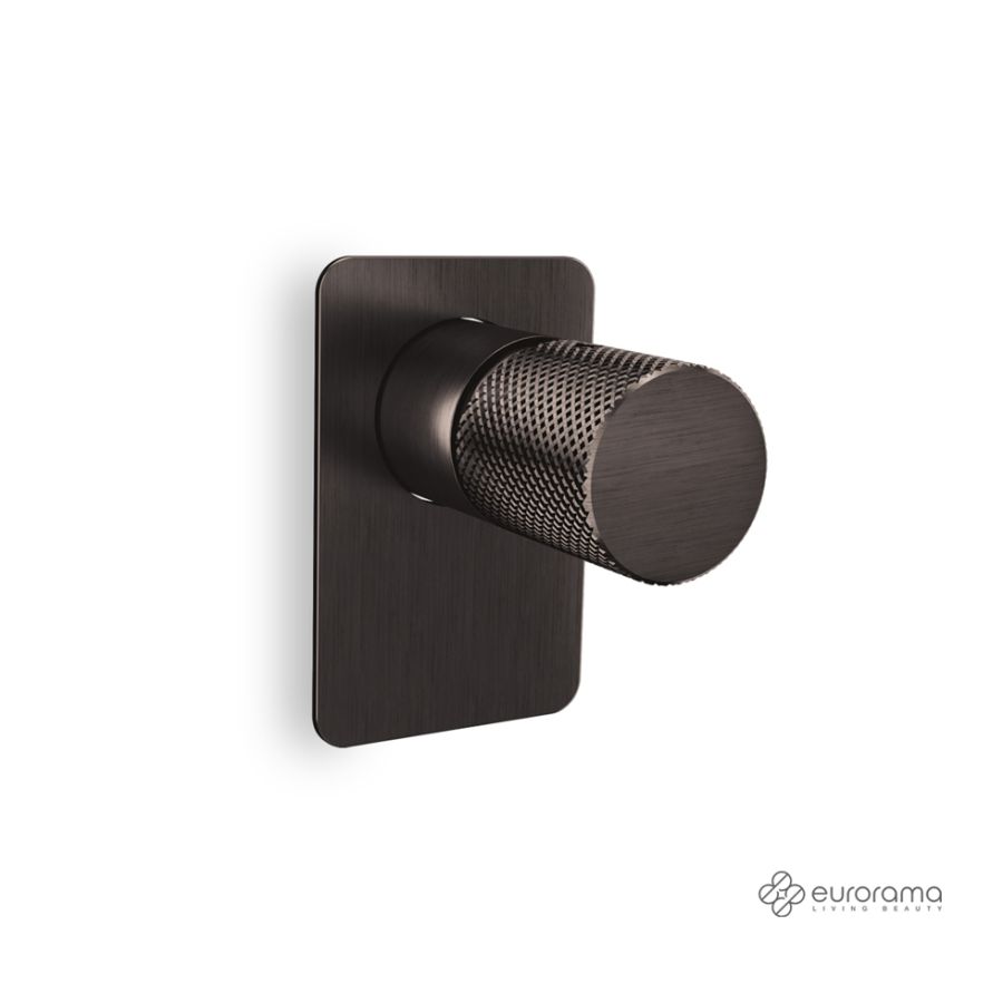 Μίκτης Εντοιχισμού 1 Εξόδου Eletta Tecno Eurorama Black Brushed 167055SL-410