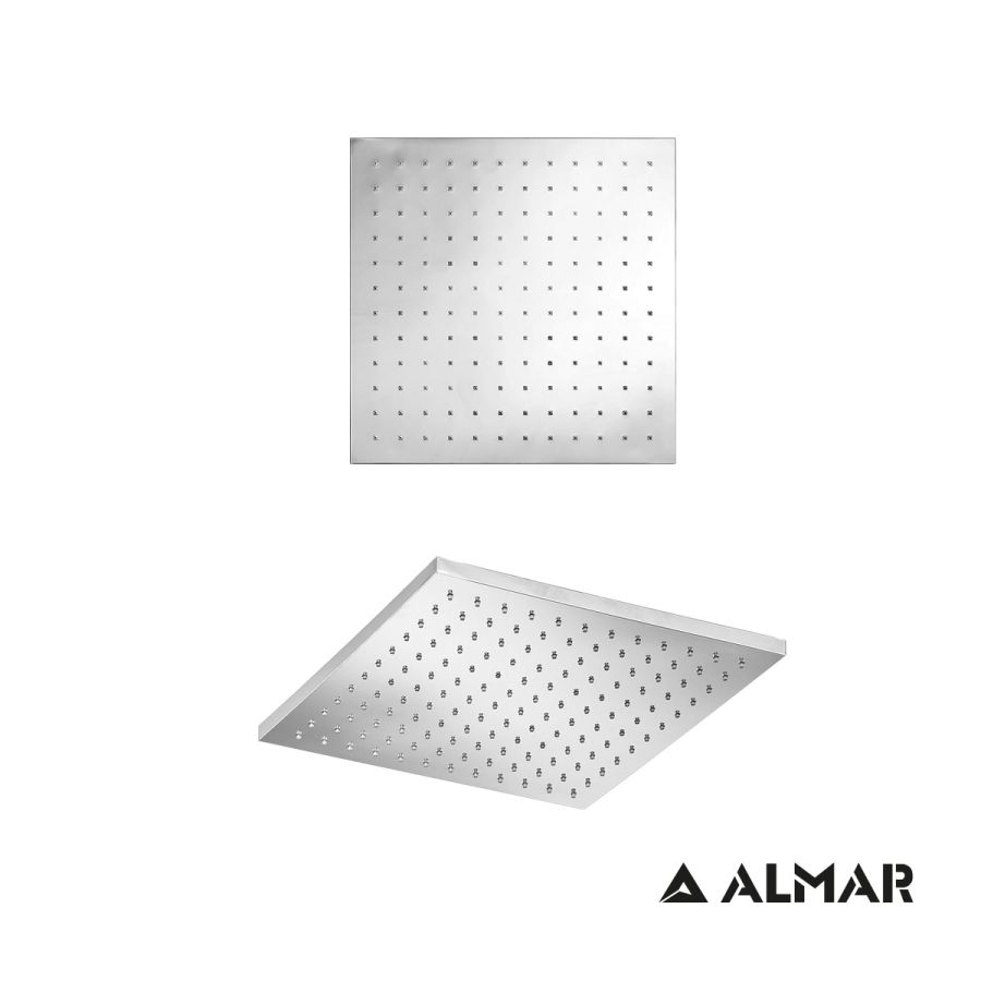 Κεφαλή Ντουζ Emotion 30x30 ABS χωρίς βραχίονα, Almar Chrome E044043-100
