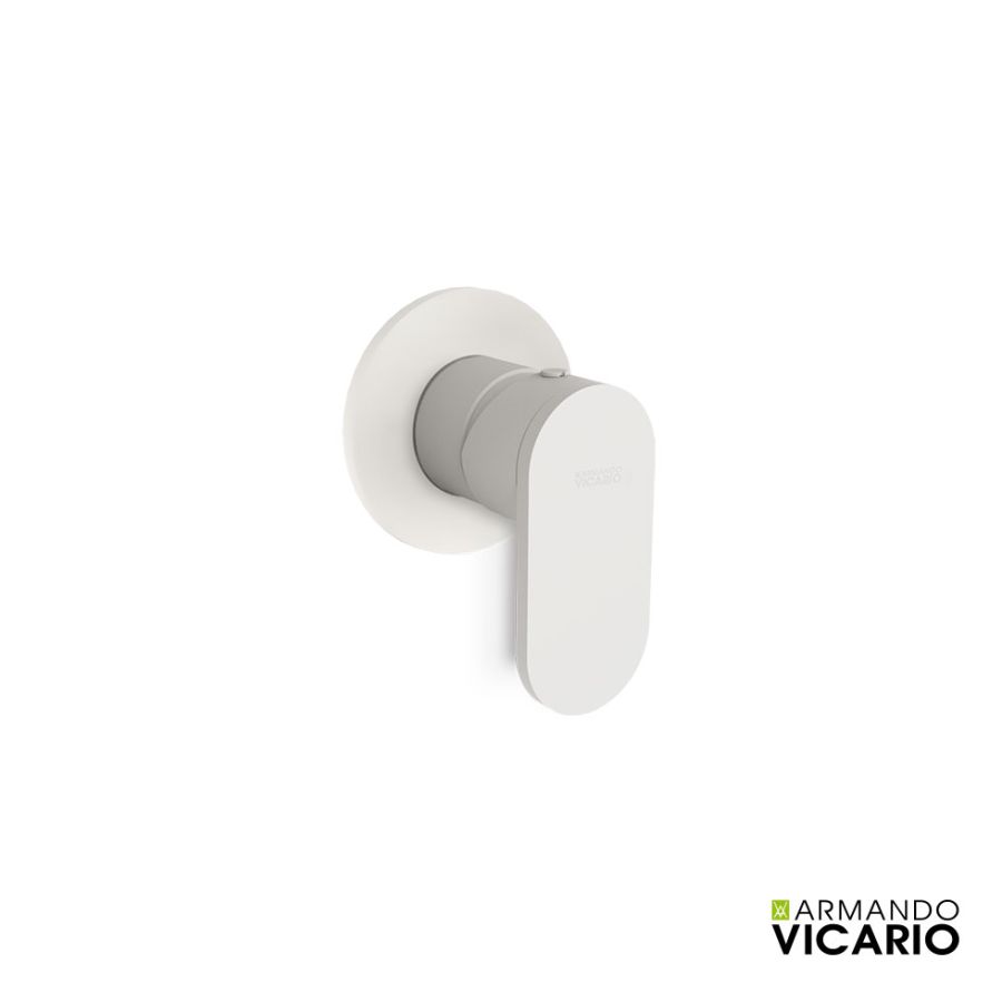 Μίκτης Εντοιχισμού 1 Εξόδου Slim Vicario White Matt 500050-300