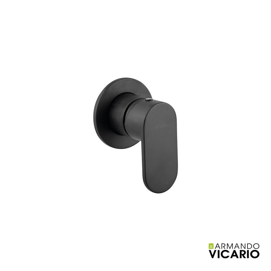 Μίκτης Εντοιχισμού 1 Εξόδου Slim Vicario Black Matt 500050-400