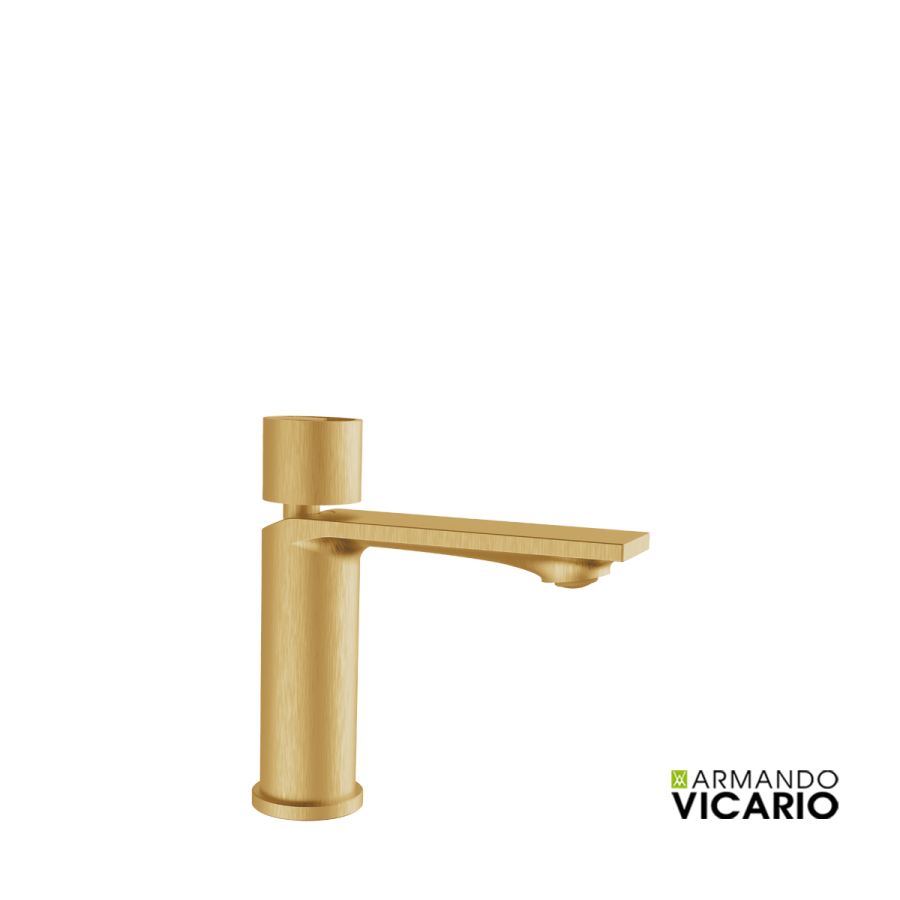 Μπαταρία Νιπτήρα με Βαλβίδα Clic-Clac Halo Vicario Brushed Gold 515010-201
