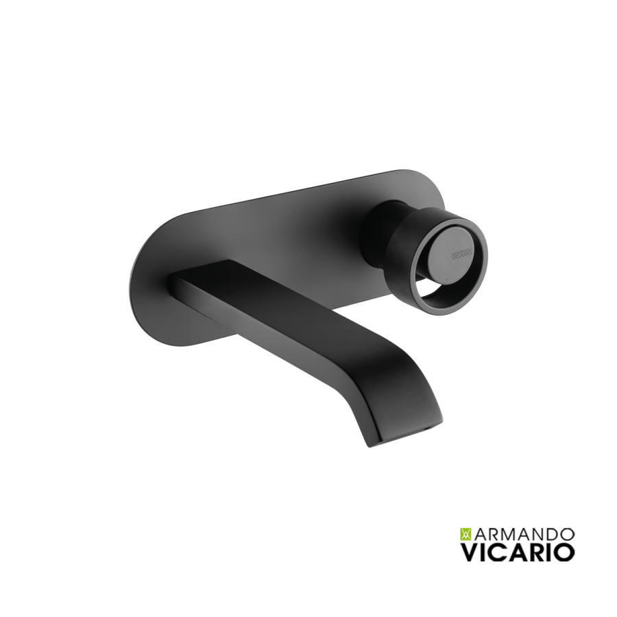 Μπαταρία Νιπτήρα Τοίχου Halo Vicario Black Matt 515045-400