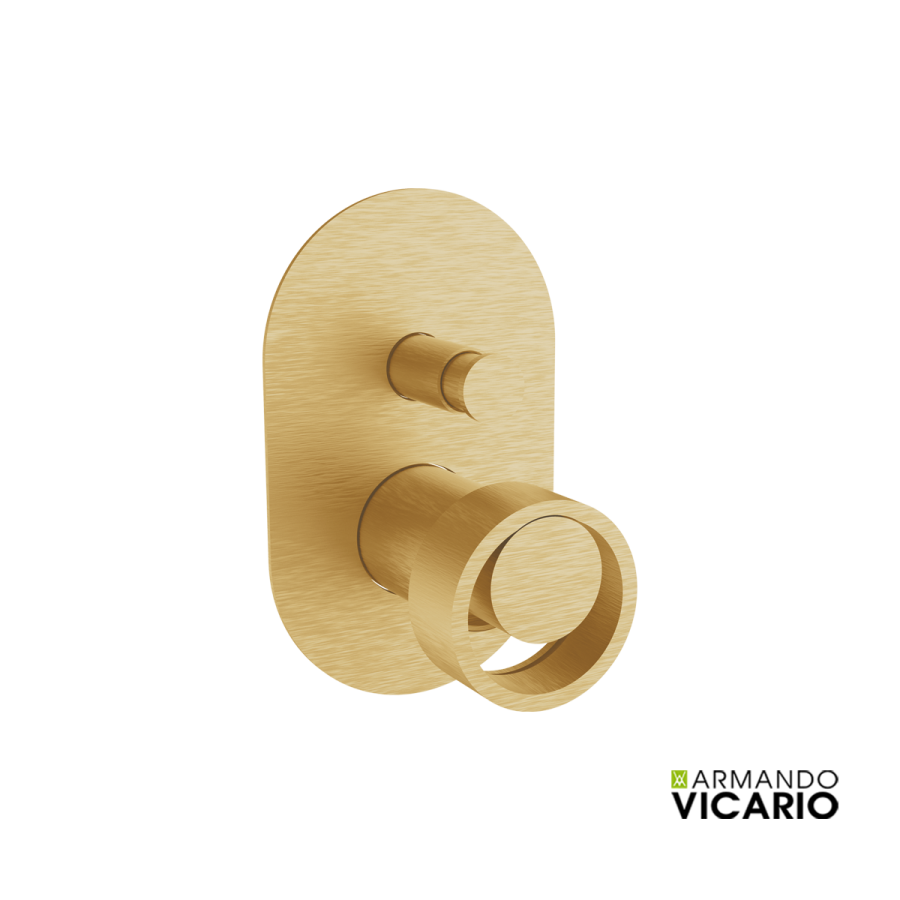 Μίκτης Εντοιχισμού 2 Εξόδων Halo Vicario Brushed Gold 515050D-201