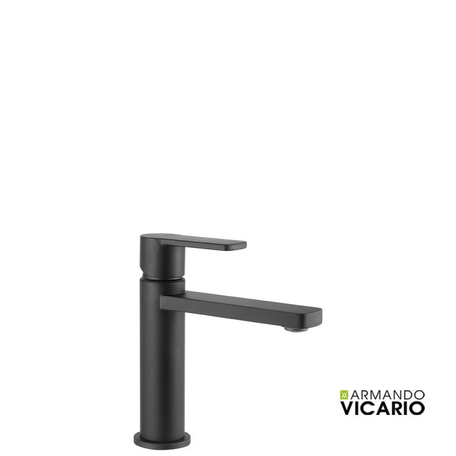 Μπαταρία Νιπτήρα με Βαλβίδα Clic-Clac Glam Vicario Black Matt 610010-400