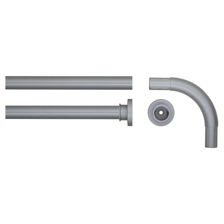 90x90 Ø 28 mm mat aluminum βραχίονας μπάνιου γωνιακός Sealskin 276666205