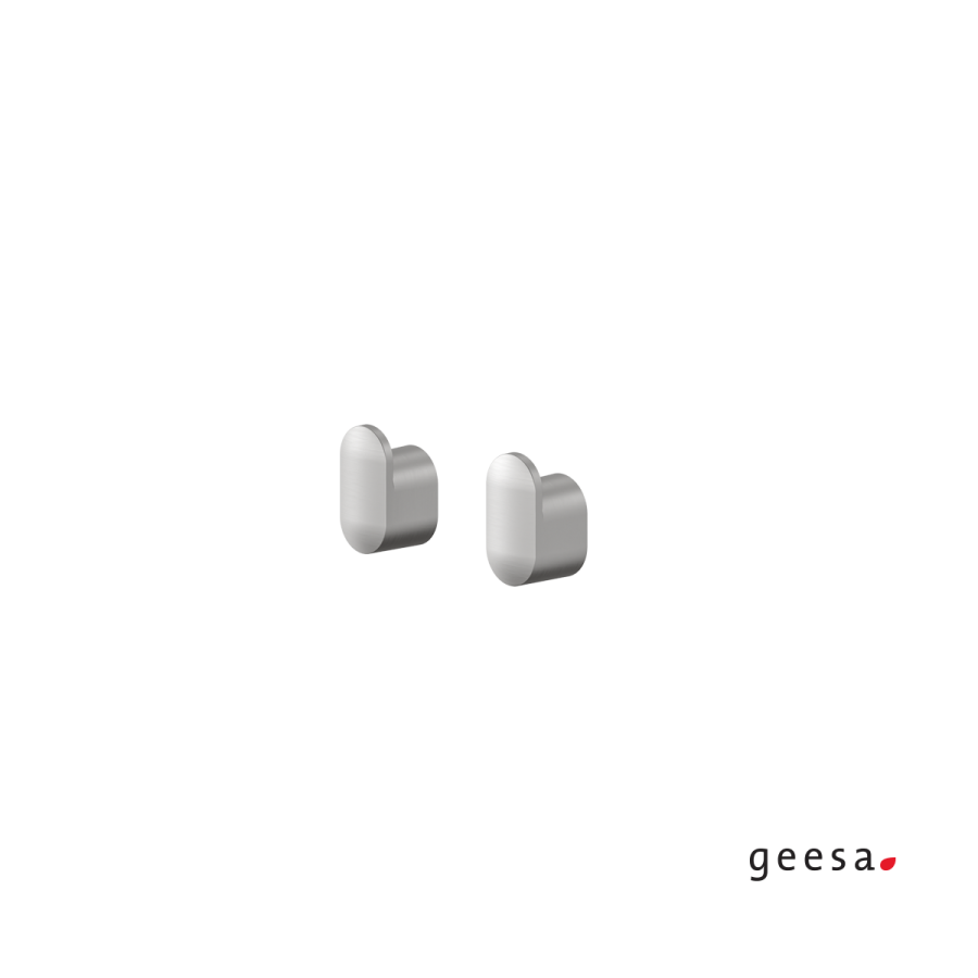 Άγκιστρα μπάνιου σετ 2 τμχ Tiger Geesa Inox 800226-110