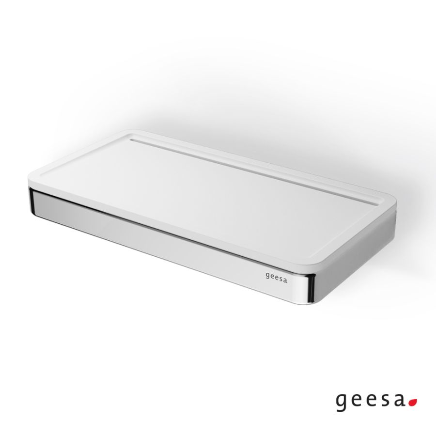 Εταζέρα 21x10,8 εκ. Frame Geesa Chr/White Matt 8804-300