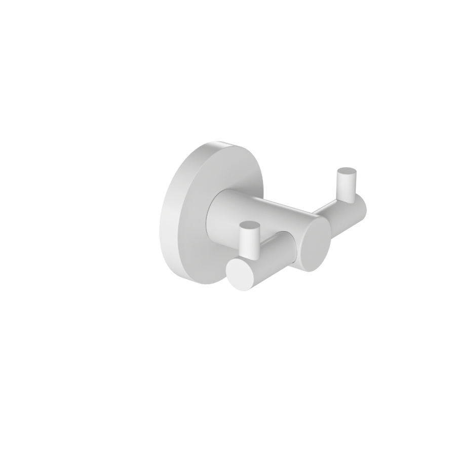 Άγκιστρο Διπλό Λευκό Ματ Verdi Sigma White Matt 3032201