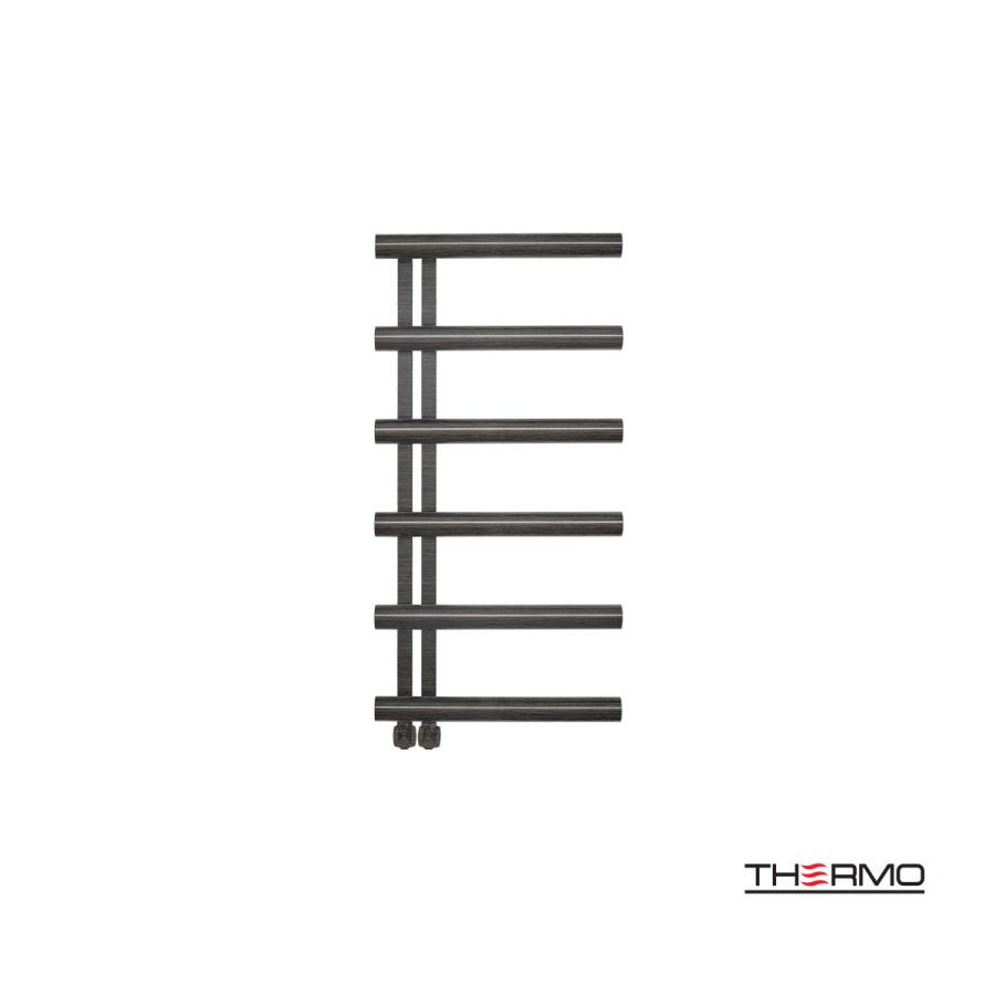 Θερμαινόμενη Πετσετοκρεμάστρα μπάνιου Inox ACCENT 100x50 Black Brushed PVD ACC10050-411