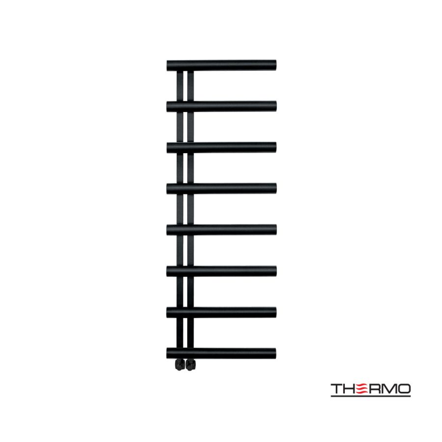 Θερμαινόμενη Πετσετοκρεμάστρα μπάνιου Inox ACCENT 138x50 Silk Black ACC13850-401