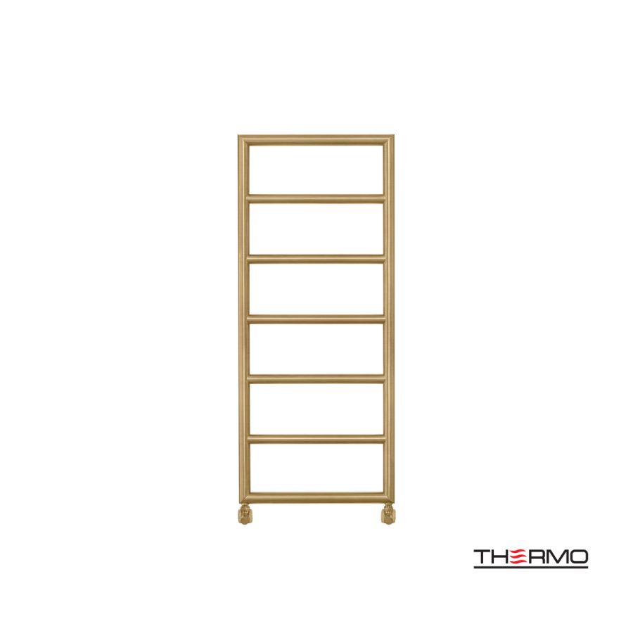 Θερμαινόμενη Πετσετοκρεμάστρα μπάνιου Inox TEMPO 120x50 Brushed Brass(Gold) PVD TEM12050-211