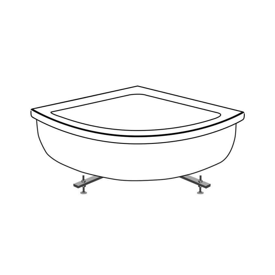 Σετ Στήριξης Γωνιακής Γωνιακής Ακρυλικής Μπανιέρας 120*120 εκ. FTS-C Sirene Modena