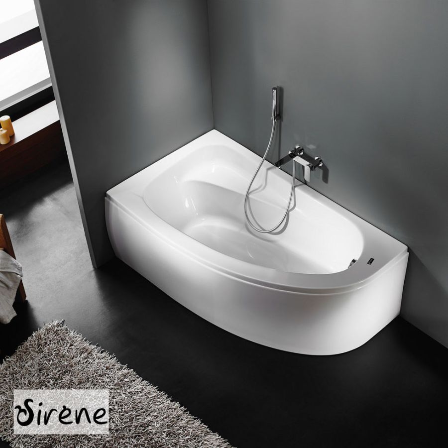 Μπανιέρα Γωνιακή Ακρυλική 160*90 εκ. Sirene Marina l Αριστερή MAR16090L