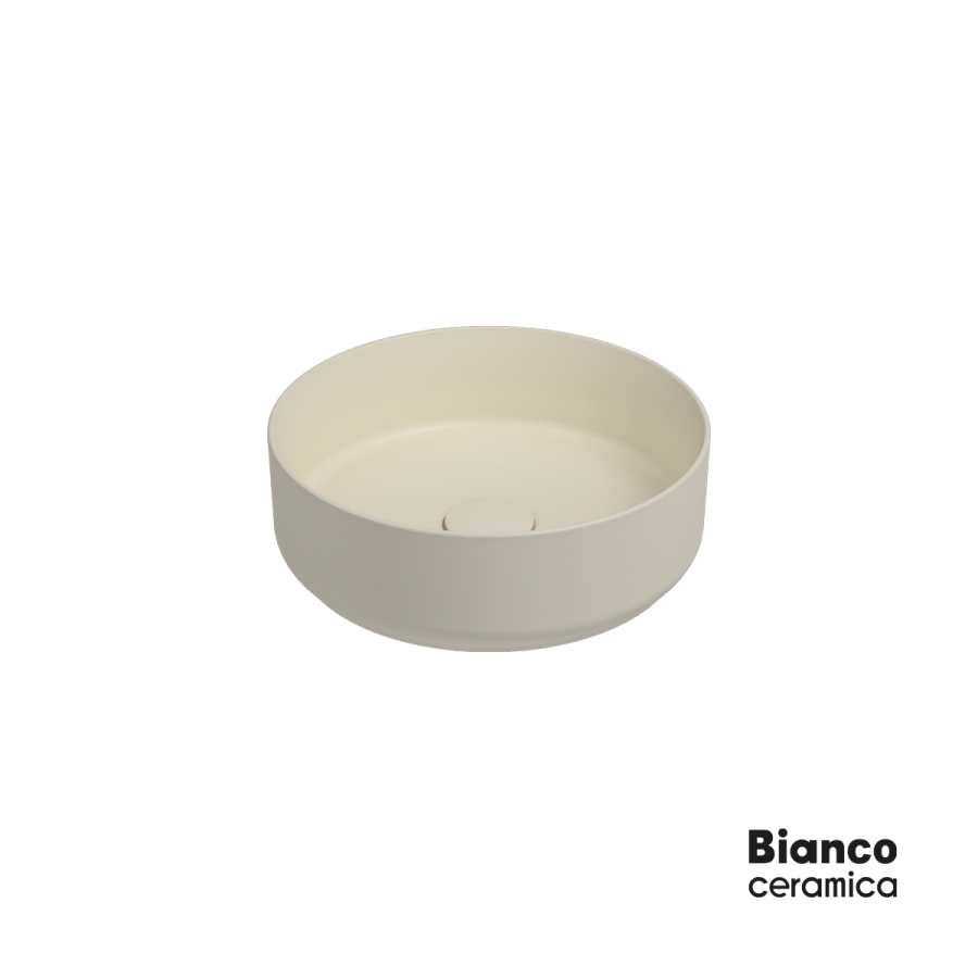 Νιπτήρας Πορσελάνης Φ36 Bianco Ceramica ivory Matt 33036-311