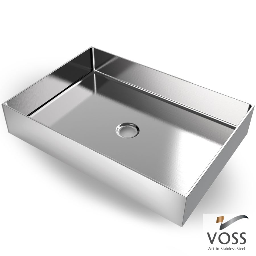 Νιπτήρας Αldo 55x38 voss Inox Brushed V1255-111