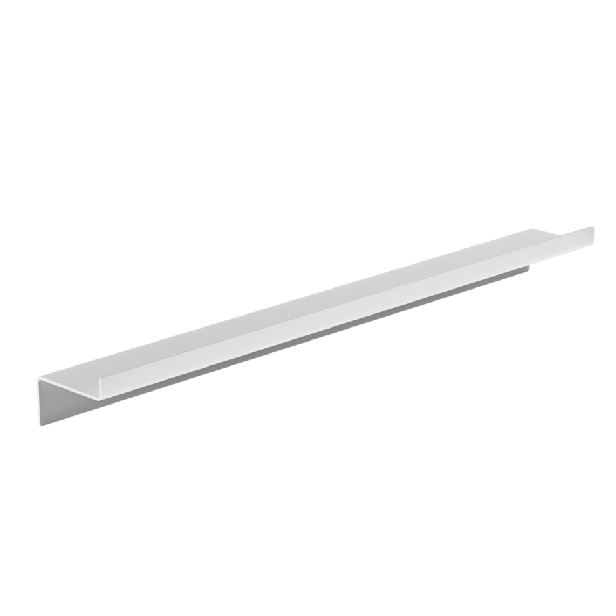 Ράφι Μικρής Πρόσοψης W700xD93xH70mm Stainless Steel White Matt Verdi Strantza 7232401