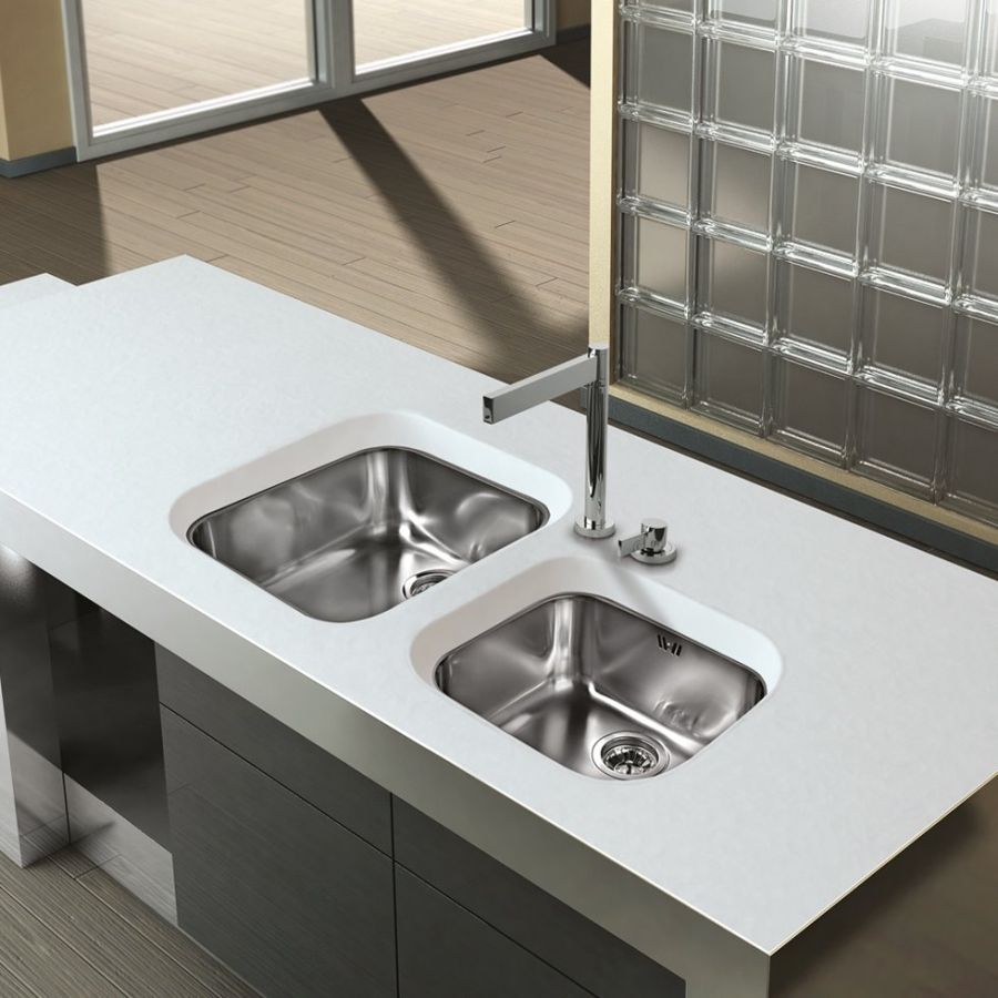 Νεροχύτης Υποκαθήμενος 47*42 εκ. για ερμάριο 50 εκ.Apell 8445