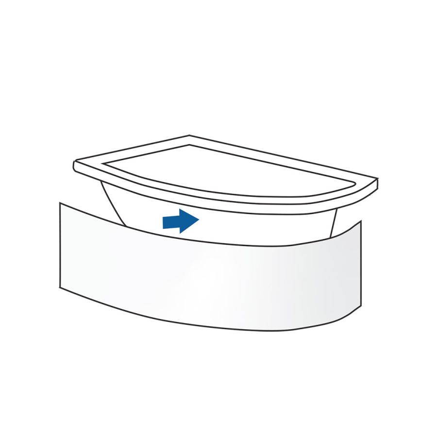 Ποδιά Εμπρός Μπανιέρας 160*90cm Sirene PC16090/51