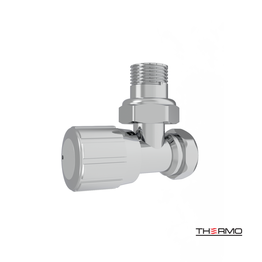 Βαλβίδα (τμχ) 1/2" Θερμαινόμενης Πετσετοκρεμάστρας Chrome VAN-100