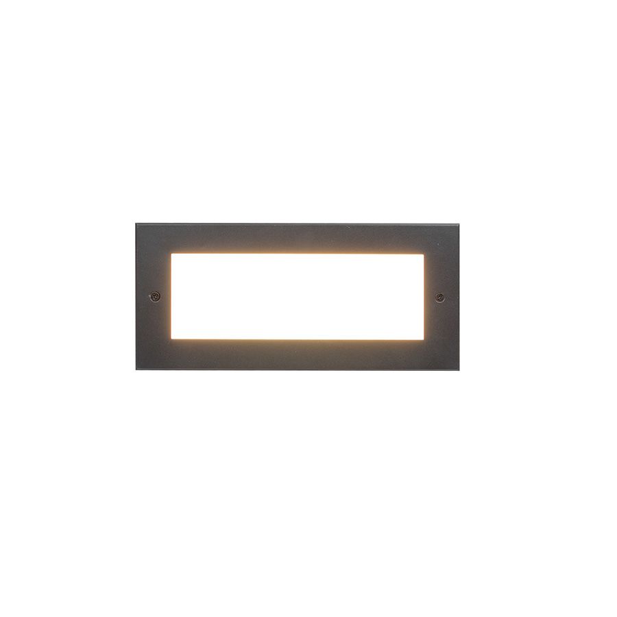 Φωτιστικό Χωνευτό Εξ.Χώρου Led 10w 3000K 540lm Μαύρο Αλουμίνιο Sun Light VERRE-26012