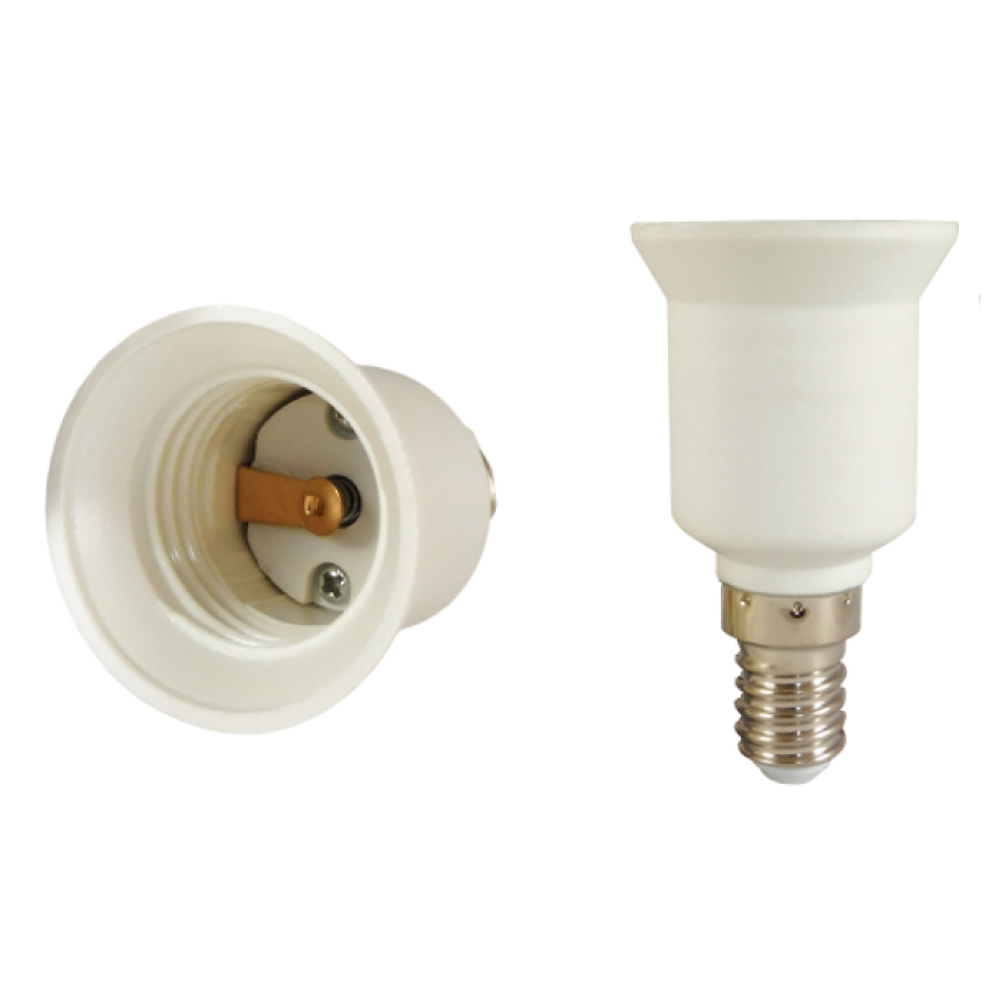 Αντάπτορας Βακελιτικός από Ε14 σε Ε27 Λευκό Πλαστικό Enjoy ELE14E27