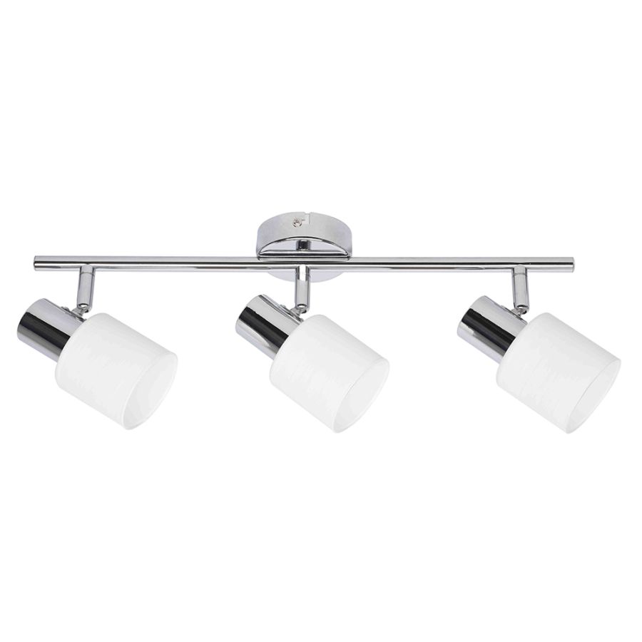 InLight Επιτοίχιο σποτ από μέταλλο σε χρώμιο απόχρωση 3XE14 D:45cm 9079-3Φ-Χρώμιο