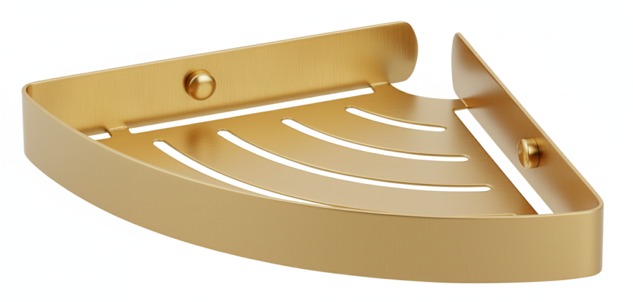 Σπογγοθήκη Γωνιακή Χρυσό Ματ Bronze Art Σπογγοθήκες 16H9-G1