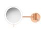 Καθρέπτης Μεγεθυντικός Ø20cm IP44 5w Led 12V Μεγένθυση x3 Sanco Brushed Rose Gold 24K MRLED-705-AB6