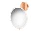 Καθρέπτης Μεγεθυντικός Led 5w IP44 Επιτοίχιος Ø25 εκ. Μεγέθυνση x5 Brushed Rose Gold 24K Sanco Mirrors MRLED-764-AB6