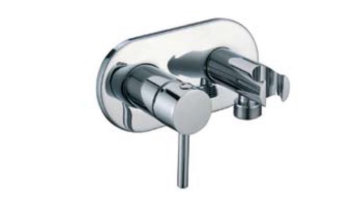 Σύστημα Μπιντέ Εντοιχισμού με στήριγμα, Αναμεικτικό ζεστό-κρύο Ravelli 23025