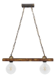 Ράγα μοντέρνο φωτιστικό Ε/27 RAGA 2L CHAIN WOOD Heronia 30-0065