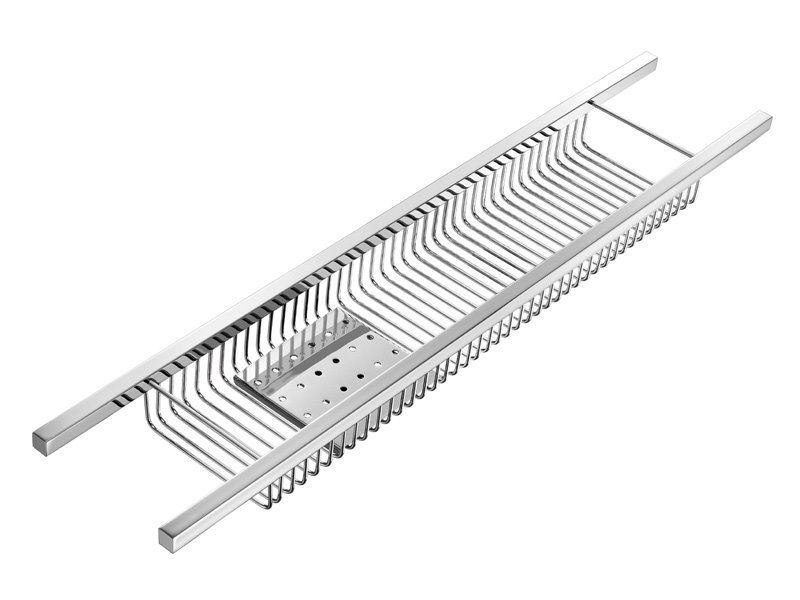 Σπογγοθήκη Μπανιέρας Ρυθμιζόμενη W70xD14xH5,5cm Χρωμέ Sanco Shower Baskets 0151-A03