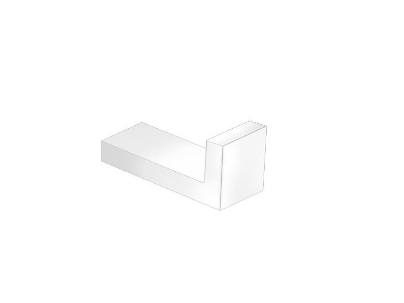 Άγκιστρο Μονό Λευκό Ματ Sanco Minimal 24208-M101