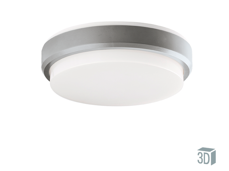 Πλαφονιέρα /Απλίκα IP54 10w Led 3000K 800lm Πλαστικό Viokef Leros Plus 4171700