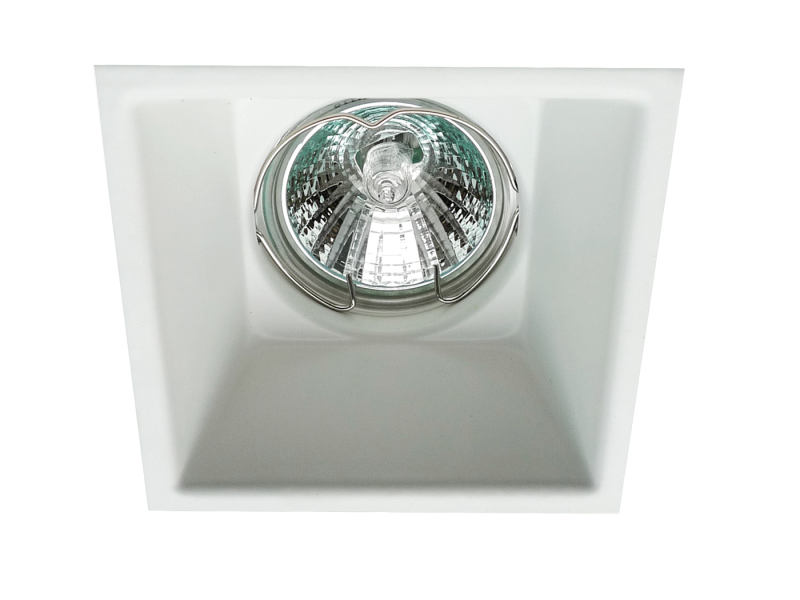 Σποτ Χωνευτό Αλουμινίου 8,3*8,3 cm GU10 Λευκό Viokef Rob Square 4183000