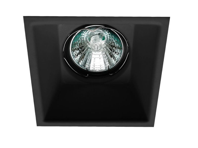 Σποτ Χωνευτό Αλουμινίου 8,3*8,3 cm GU10 Μαύρο Viokef Rob Square 4183001