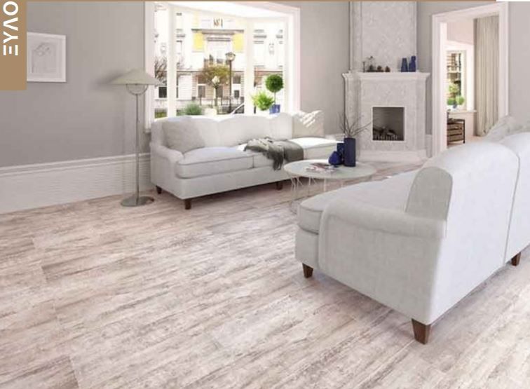 Πλακάκι Δαπέδου 23,3x120cm Τύπου Ξύλου Πορσελανάτο Matt Davos Gris