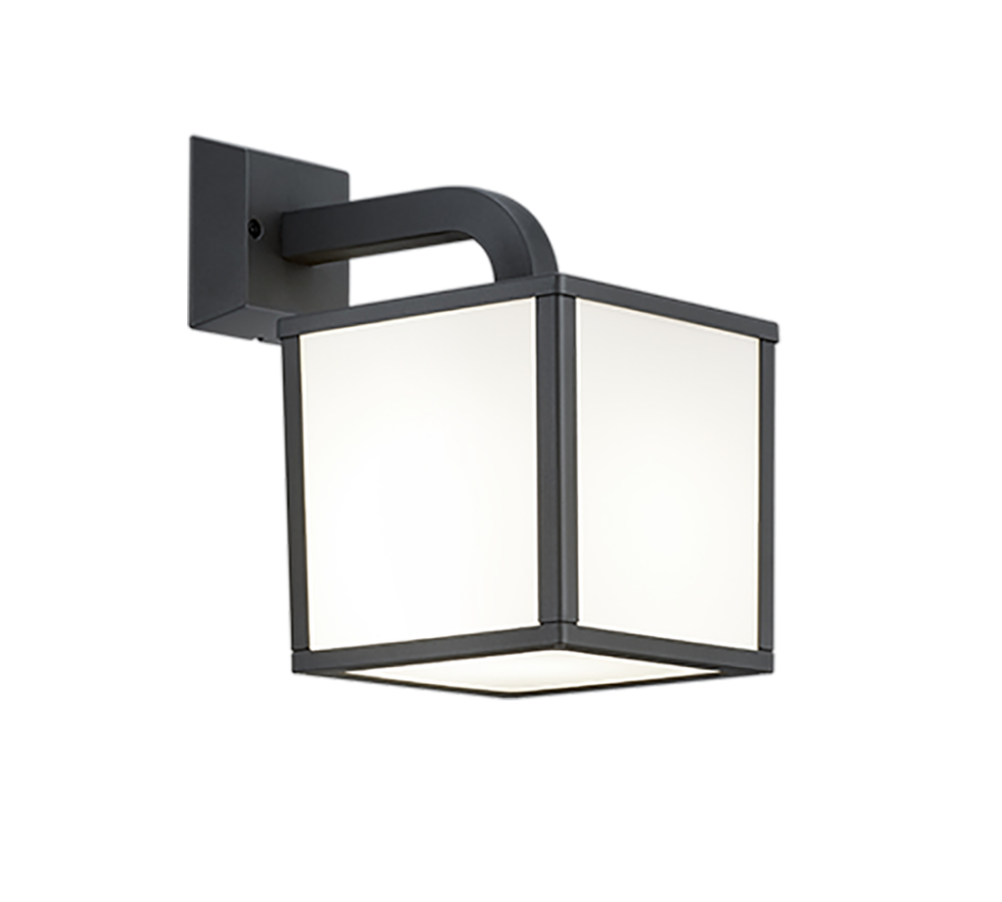 Επιτοίχιο Φαναράκι Εξ. Χώρου IP54 Led 5w 3000K 400lm Ανθρακί Trio Lighting Cubango 221560142