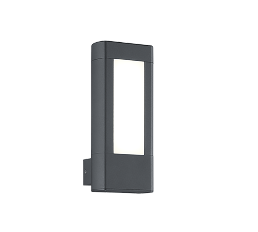 Φωτιστικό Επιτοίχιο Εξ.Χώρου IP54 Ανθρακί Led 3000K 2x4,5w 2x600lm Trio Lighting Rhine 221660242