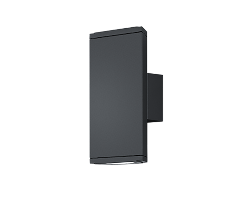 Απλίκα Επιτοίχια Up-Down Ανθρακί 9xH20cm Εξ.Χώρου IP54 LED 2x3w 3000K 2x300lm Trio Lighting Colorado 228460242