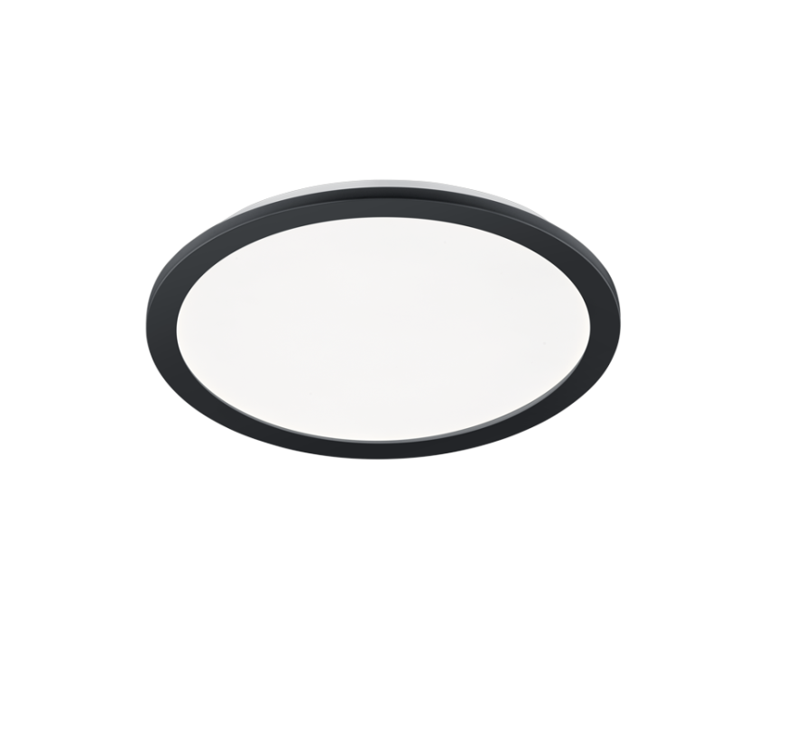 Πλαφονιέρα Οροφής Μαύρο Ματ 40xH3cm LED 22w 3000K 2700lm Switch Dimmer Trio Lighting Camillus R62922432