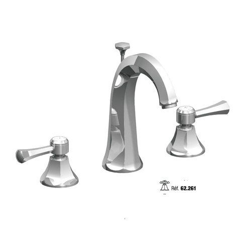 Horus Ascott 65.261CH Μπαταρία Νιπτήρος 3 οπών με μανέτες Α/Β