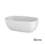 Μπανιέρα Solid Surface Ελεύθερης Τοποθέτησης U2 Freestanding 165x85, Sirene White Matt U2-301