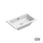 Νιπτήρας Πορσελάνης Kube 60x37 Υποκαθήμενος,  GSI White 89539-300