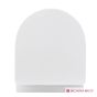 Λεκάνη Κρεμαστή MOON/45 Clean-Flush με κάλυμμα Slim Soft Close, Scarabeo White 552400C-300
